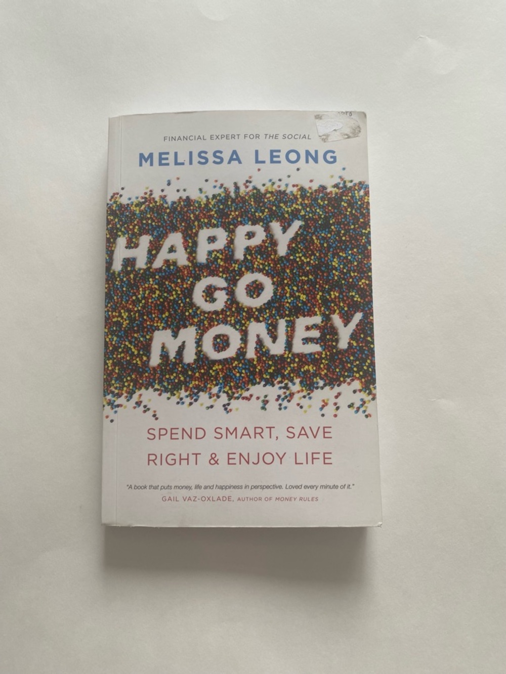 🔥3/$25🔥Happy Go Money by Melissa Leong - White Cover with Multicolored Sprinkles